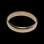 14K Yellow Gold Simple Polished Band Size 13