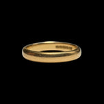 22K Yellow Gold Polished Simple Band Birmingham England Size 6 3/4