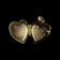 10K Yellow Gold Brushed / Etched Heart Locket / Pendant