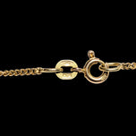 14K Yellow Gold Balestra Italy Station Chain Necklace 16"