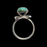 Sterling Silver Turquoise Cabochon Ring Size 6 1/4