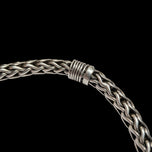 Sterling Silver Woven Foxtail / Wheat Chain Bracelet