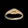 10K Yellow Gold Baby / Pinky Scrollwork Signet Ring Size 3