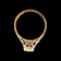 18K Yellow Gold and Platinum Natural White / Colourless Zircon Ring Size 5.5