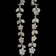 Sterling Silver Floral / Flower Link Filigree Drop Necklace