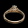 14K Yellow Gold and Aquamarine Scroll Work Ring Size 6