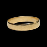 18K Yellow Gold Simple Wedding / Stacker Band 3.6mm Size 6 3/4 England Hallmarked
