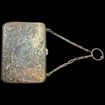 Birks Etched Sterling Silver Hand Clutch / Dance Card / Purse Chain & Inner Pockets