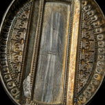 Victorian Antique Sterling Silver Etched Locket Pendant / Fob Birmingham England