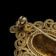 Early Gold Gilt Domed Brooch with Filigree Carnelian & Turquoise