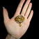 Antique 9K Gold & Citrine Victorian Era Love Knot Brooch