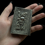 Antique Silver Filigree Book Shaped Trinket Box / Cigarette Case / Card Case
