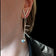 Sterling Silver Abstract Modernist Branch / Spoon Drop Dangle Earrings - Signed