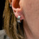 10K White Gold Spotted / Textured Huggy Hoop Earrings by SCJ