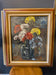 Framed Still Life Oil Painting Flowers in Glassware