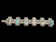 Sterling Silver Liquid Bead Mother of Pearl Link Bracelet Mexico
