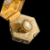 14K Yellow Gold Shell Left Facing Filigree Cameo Ring Size 7
