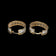 10K Yellow & White Gold Two Tone Open Work Celtic Knot Hoop Earrings by SCJ