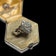 10K Yellow Gold Diamond Shaped Waterfall Cluster Ring Size 4.5