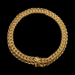 10K Yellow Gold Double Curb Link Italy Chain Bracelet