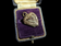 Antique Gold Filled Heart Locket with Small Amethyst Starburst & Human Hair