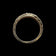 10K Yellow Gold Ribbed Diamond Row Band Size 8 3/4