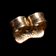 14K Gold & Tigers Eye Earrings Pierced