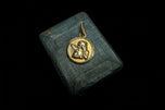 10K Yellow Gold Lucky Cherub / Angel Pendant / Charm / Medallion