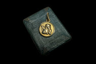 10K Yellow Gold Lucky Cherub / Angel Pendant / Charm / Medallion