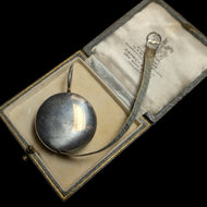 Sterling Silver Retractable Measure / Sewing Tape on Bail Loop