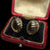 14K Yellow Gold Hollow Shell / Ribbed Stud Earrings