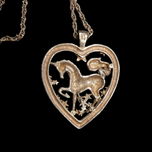 Sterling Silver & Gold Unicorn Necklace