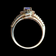 10K Rose Gold Natural Tanzanite and Diamond Split Shank Ring
