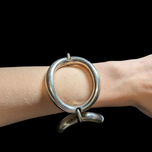 Sterling Silver Large Chain Link Statement Geometric Bracelet