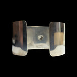 Large Sterling Silver Statement Cuff with Cubic Zirconia