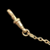 9CT Rose Gold & White Gold Bi Colour Bar Link Pocket Watch Chain With 2 Dog Clips