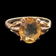 Vintage / Antique 10K Yellow Gold and Yellow Citrine Ring