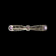 Edwardian / Deco Sterling Silver Filigree Bar Brooch with Marcasite & Amethyst