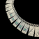 Sterling Silver Bib Collar Necklace With Emeralds
