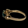 14K Yellow Gold, Emerald and Diamond Estate Ring Size 7
