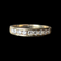 14K Gold Channel Set Diamond Ring Size 5 1/2