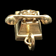 10K Yellow Gold Telephone Charm / Pendant for Bracelet or Necklace