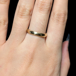 Vintage 10K Yellow Gold Band Columbia Ring Size 6.5