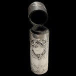 Antique 800 Silver Ornate Floral Motif Case / Perfume Holder