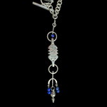 Sterling Silver Lapis Lazuli Chain with T-Bar Clasp (Cynthia Ryan?)
