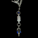 Sterling Silver Lapis Lazuli Chain with T-Bar Clasp (Cynthia Ryan?)