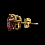 14K Yellow Gold Tourmaline Studs