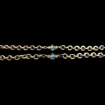 Sterling Silver & Labradorite / Blue Topaz Necklace