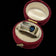 10K Yellow Gold Flat Face Bezel Set Sapphire & Diamond Ring Size 6 3/4