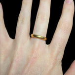 22K Yellow Gold Polished Simple Band Birmingham England Size 6 3/4